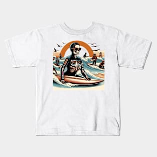 Skeleton Wave Jam Kids T-Shirt